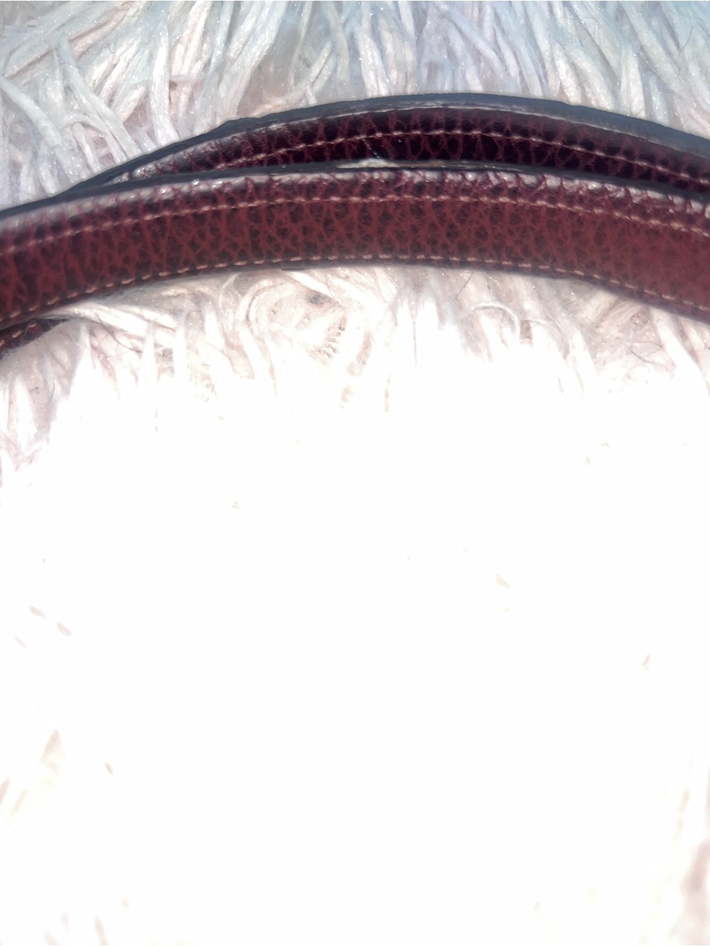 Coach pebbled leather burgundy satchel - Picture 5 of 6